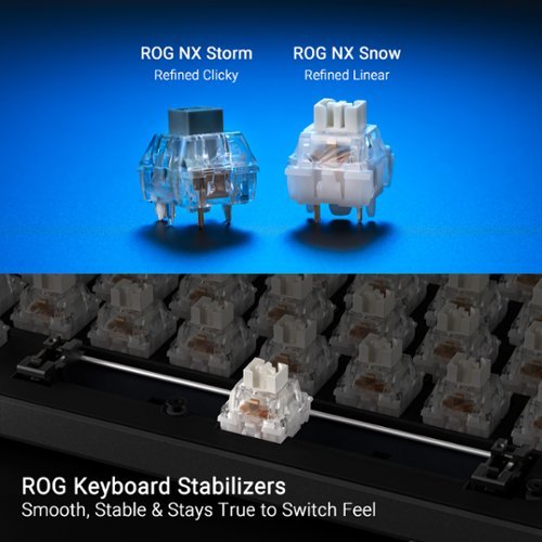 ASUS ROG Strix Scope II 96 Full Size Wireless Mechanical Gaming Keyboard with Hot-Swappable ROG NX Snow Switches - White WORLDWIDE DELIVERY