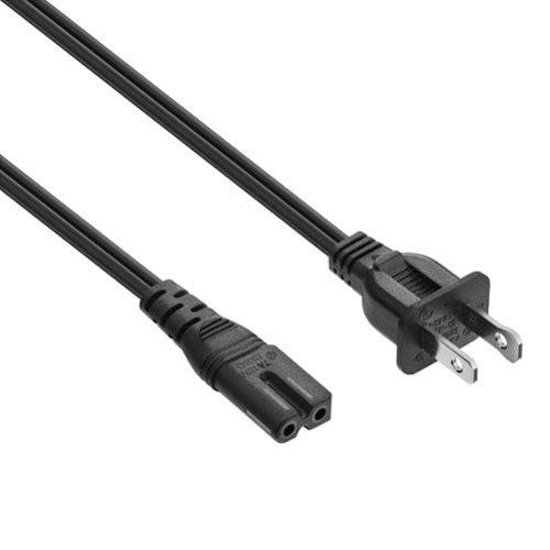 Best Buy essentials™ 6' 2-Slot Polarized Power Cord - Black WHERE TO BUY