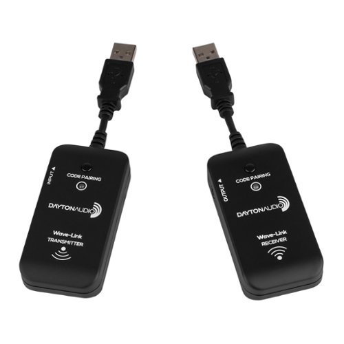 Dayton Audio - Wave-Link WLS 2.4-GHz Full-Range Wireless Transmitter and Receiver for Subs and Speakers - Black-Front_Standard 