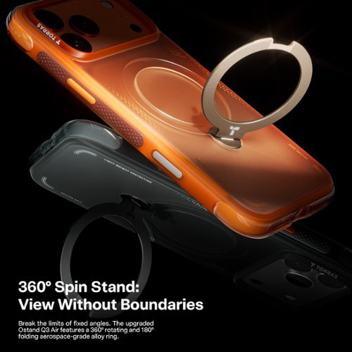 TORRAS Ostand Q3 Air iPhone 17 Pro Max Case: 360° Spin Magnetic
