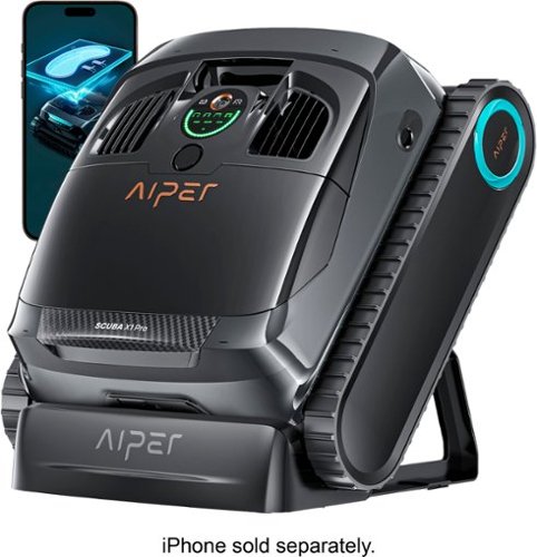 Aiper - Scuba X1 Pro: Smart Robotic Pool Cleaner with 360° Mapping, MicroMesh™ Filtration, 6600GPH Suction, and HydroComm Pro - Gray