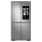 Samsung - 23 cu. ft. 4-Door Flex Counter Depth Smart Refrigerator with Family Hub - Stainless Steel-Front_Standard 
