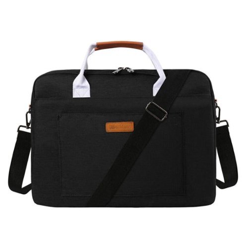 Kitcheniva - Travel Shoulder Messenger Bag Carry Case For 14" Laptop - Black-Front_Standard 