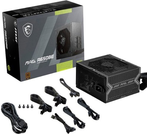 MSI MAG A650BE 650W Non-Modular 80 Plus Bronze Power Supply - Black WHERE TO BUY