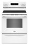 Whirlpool - 5.3 Cu. Ft. Freestanding Electric Range with Air Cooking Technology and Steam Clean - White-Front_Standard