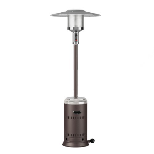 Fire Sense - Performance Gas Patio Heater - Ash/Stainless Steel-Front_Standard 