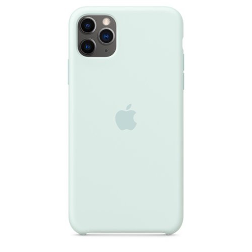 Apple - iPhone 11 Pro Max Silicone Case - Seafoam-Front_Standard 
