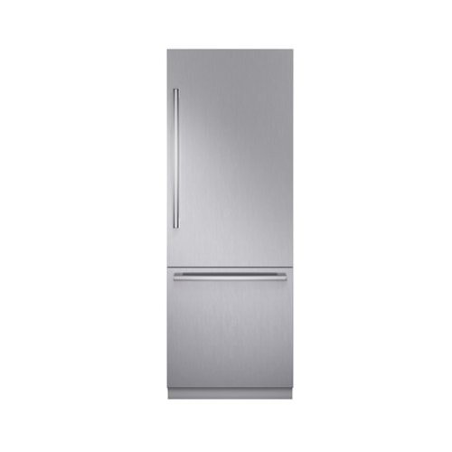 Bosch - Benchmark Series 16.5 Cu. Ft. Bottom-Freezer Counter-Depth Smart Refrigerator - Stainless Steel