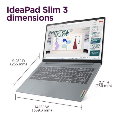 Lenovo IdeaPad Slim 3 15.6 Full HD Touchscreen Laptop - AMD Ryzen 7 5825U - 16GB Memory - 512GB SSD - Arctic Grey BUY ONLINE
