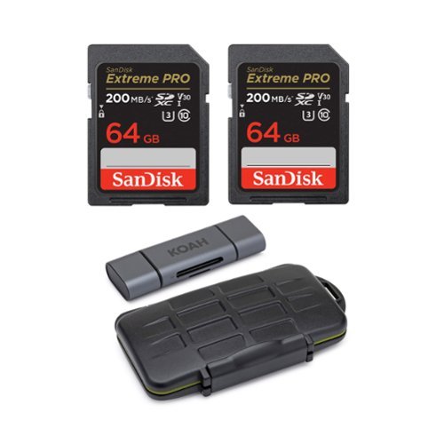 SanDisk 64GB Extreme PRO 200MB/s SDXC UHS I Memory Card (2 Pack