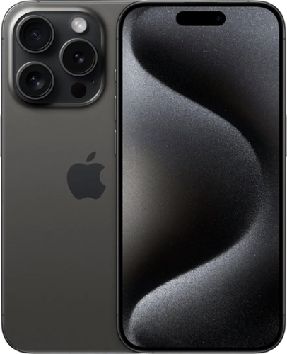 Apple - Pre-Owned Excellent iPhone 15 Pro 5G 512GB - Apple Intelligence - (Unlocked) - Black Titanium-Front_Standard 