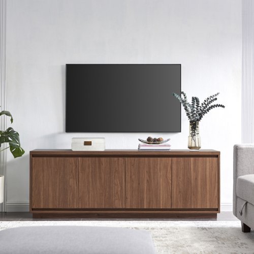 Camden&Wells - Freeport TV Stand for Most TVs up to 75" - Warm Walnut-Front_Standard 