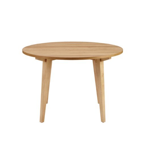 Walker Edison - Japandi Dining Table - English Ash-Front_Standard 