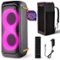 Pyle - Compact Bluetooth PA Party Speaker System - Black-Front_Standard