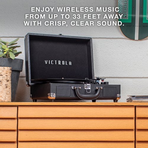 Victrola Bluetooth Stereo Turntable - Black SHOP ONLINE