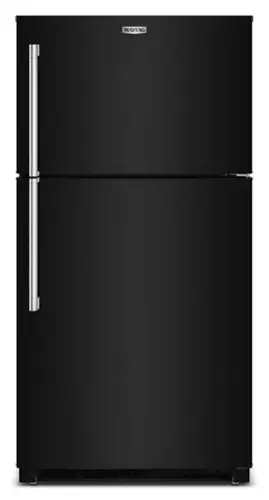 Front. Maytag - 21 Cu. Ft. Top-Freezer Refrigerator with Garage Mode - Black.