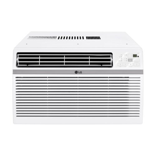 LG - 14,000 BTU Window Air Conditioner - White-Front_Standard 