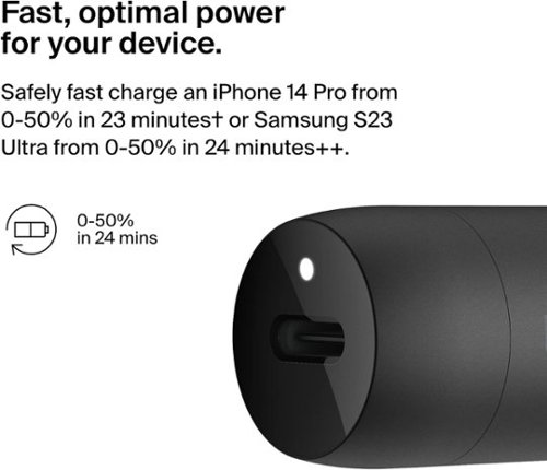 Belkin BOOST↑CHARGE 30W Compact Fast Car Charger w/ USB-C Power Delivery Port for iPhone, Galaxy, Nintendo Switch 2 & More - Black WHERE TO BUY