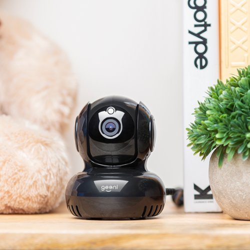 Geeni Pan and Tilt Indoor Wi-Fi Wireless Network Surveillance Camera - Black WHERE TO BUY