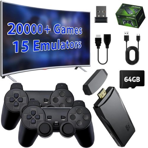 Wireless Nostalgia Retro Gaming Stick Plug & Play Over 20,000 Built In Games 4K-Front_Standard 