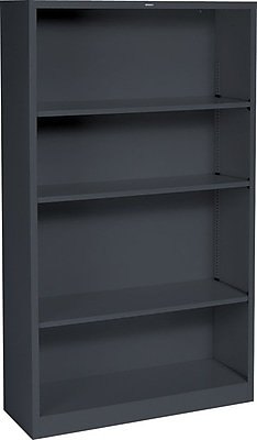 HON - Brigade 59"H 4-Shelf Bookcase, Metal (HONS60ABCS) - Charcoal