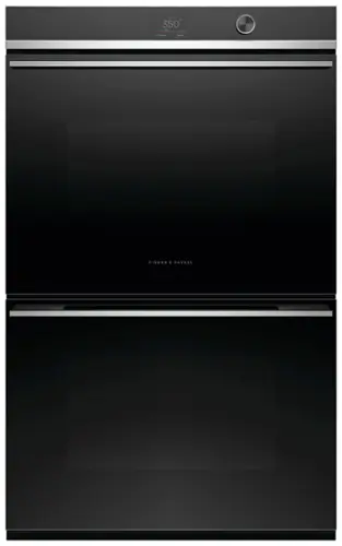 Front. Fisher & Paykel - 30-in Built-In Electric Convection Double Wall Oven - Stainless Steel.