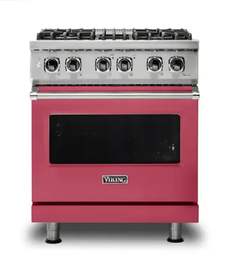 Front. Viking - 30-Inch Dual Fuel Freestanding Range - Valentine.