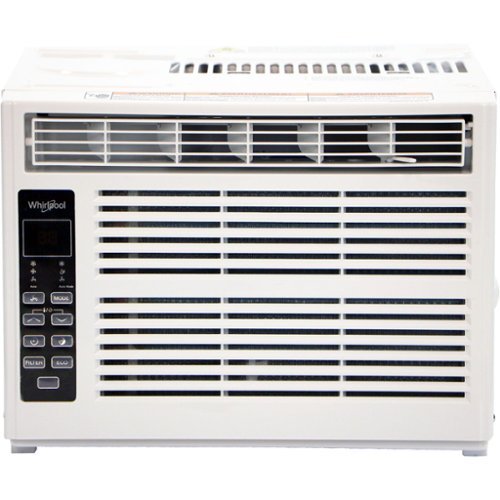 Whirlpool - 350 Sq. Ft. 8,000 BTU Window Air Conditioner - White-Front_Standard 