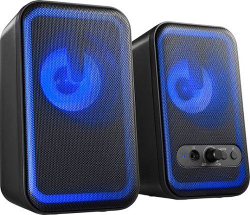 Insignia™ 2.0 Bluetooth Computer Speakers with RGB Lighting (2-Piece) - Black BUY ONLINE
