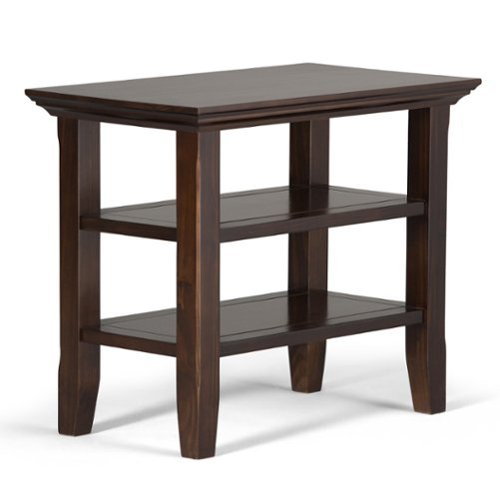 Simpli Home - Acadian Narrow Side Table - Brunette Brown-Front_Standard 