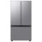 Samsung - BESPOKE 30 cu. ft. 3-Door French Door Smart Refrigerator with Beverage Center - Stainless Steel-Front_Standard
