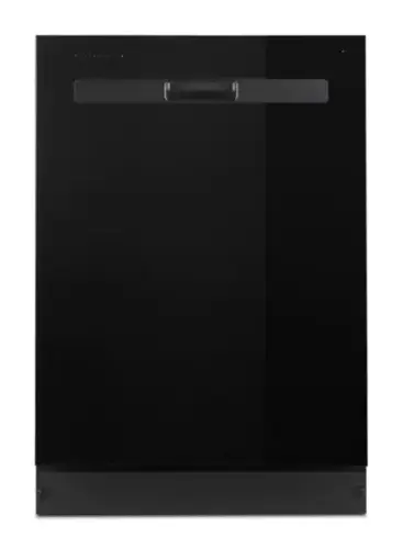 Front. Whirlpool - Whirlpool - Quiet Dishwasher with Boost Cycle and Pocket Handle - Black - Black.
