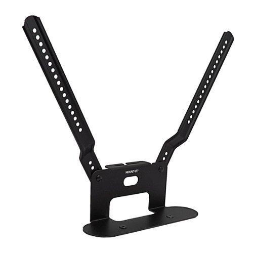 Mount-It! - Sound Bar TV Mounting Shelf for Sonos Beam with Adjustable Height & Secure Installation - Black-Front_Standard 