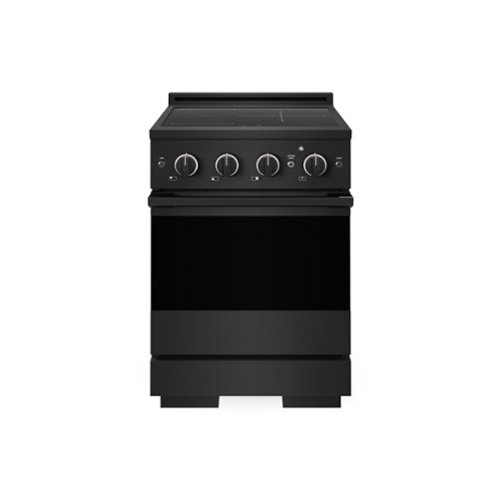 ZLINE - 24 in. 3.2 cu. ft. Marino Freestanding Induction Range with 3 Burners and Convection Oven - Black Stainless Steel