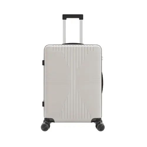 Front. Winado - 28" Hardshell Carry On Luggage with Spinner Wheels Lightweight PP Hardside Small Suitcase with Built-in Lock - White.