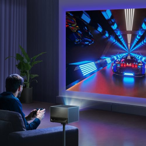 Hisense C1 Portable Laser Short Throw Mini Projector, Variable Screen Size  65~300, 4K UHD, 1600 Lumens, Dolby Vision & Atmos - Prussian blue BUY ONLINE