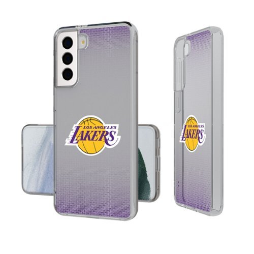 Keyscaper - NBA - Los Angeles Lakers Linen Logo Galaxy Clear Case - S24 - Multicolor-Front_Standard 
