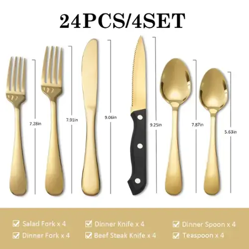 Gold 24-Piece Set