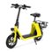Windhorse - Urban Cruiser Foldable Electric Scooter with Seat, 450W Brushless Motor, 20 Miles Max Range, 20 MPH Max Speed - Yellow-Front_Standard