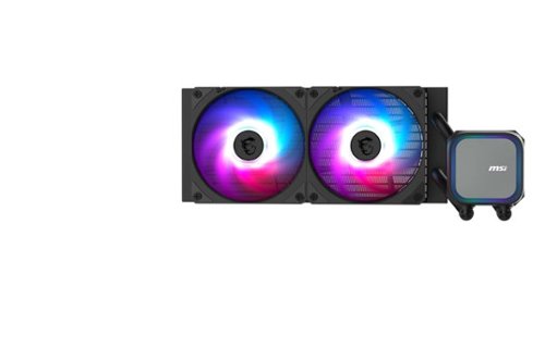 MSI MAG Core Liquid  A13 240 ARGB Liquid CPU Cooler, 240mm Radiator, Dual 120mm PWN Fans, RGB lighting - Black
