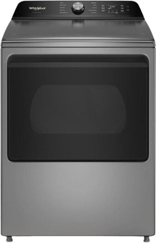 Whirlpool - 7.5 cu. ft. Smart Gas Top Load Dryer with Steam Iron and AI Dry - Radiant Silver