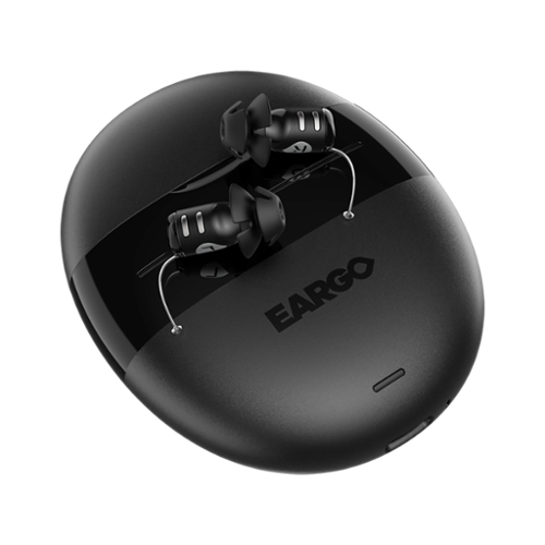 Eargo - 8 Self-Fitting OTC CIC Hearing Aid - Black
