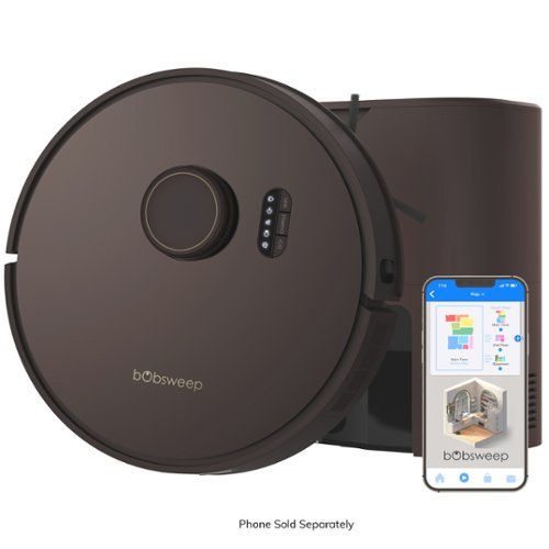 bObsweep - Self-emptying Robotic Vacuum Cleaner, with 100-Day Bin Capacity, 5000 pa Suction, and LiDAR Mapping - Chocolate-Front_Standard