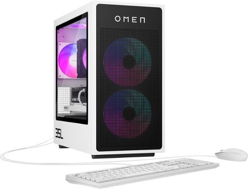 HP OMEN - 35L Gaming Desktop - AMD Ryzen 7 8700F - 32GB DDR5 Memory - NVIDIA GeForce RTX 5070 - 1TB SSD - Panda Metal