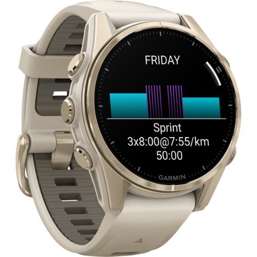Garmin fēnix 8 AMOLED Sapphire GPS Smartwatch 43mm Fiber-reinforced polymer - Soft Gold WHERE TO BUY