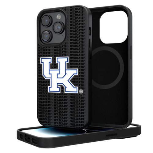 Keyscaper - NCAA - Kentucky Wildcats Primary Logo iPhone Magnetic Bump Case - 16 Pro Max - Black-Front_Standard 