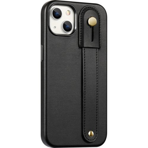 SaharaCase FingerGrip Series Genuine Leather Case with Magsafe for Apple iPhone 15 Plus - Black WORLDWIDE DELIVERY