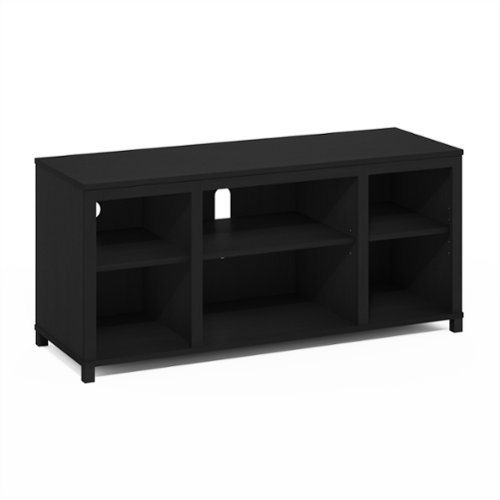 Furinno - Classic TV Stand with Shelves for TV up to 55 Inch - Americano-Front_Standard 