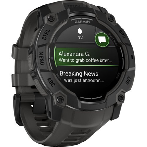 Garmin Instinct  3 GPS Smartwatch 50 mm AMOLED - Black with Charcoal Band SHOP ONLINE