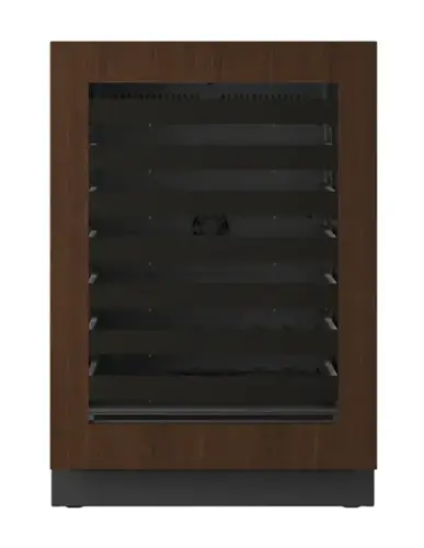 Front. U-Line - U-Line 24"W. 5.1 Cu.Ft. Built-In Wine Refrigerator-Panel Ready Frame/Glass - Integrated Frame.